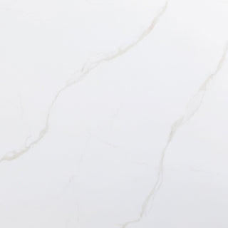 Tevlin Rectangular 79-inch Marble Top Dining Table White