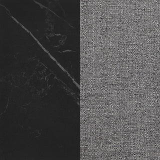 Smith 5-piece Rectangular Ceramic Top Dining Table Set Black