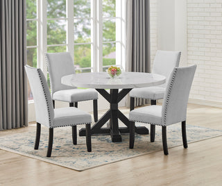 VANCE FAUX MARBLE DINING TBL LEG