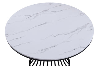 HADLEY FAUX MARBLE ROUND TABLE TOP