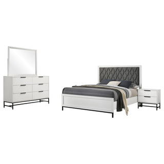 Sonora 4-piece Queen Bedroom Set White
