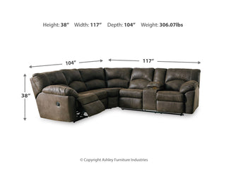 Tambo 2-Piece Reclining Sectional