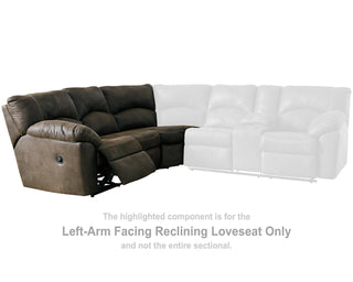 Tambo Left-Arm Facing Reclining Loveseat