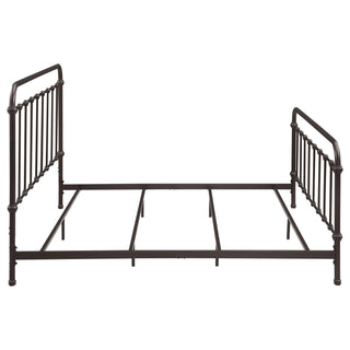Livingston Metal Eastern King Open Frame Bed Dark Bronze