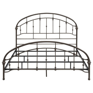 Rowan Metal Eastern King Open Frame Bed Dark Bronze