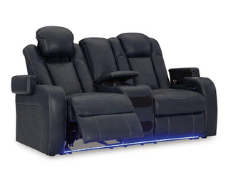 Fyne-Dyme Power Reclining Loveseat with Console
