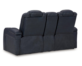 Fyne-Dyme Power Reclining Loveseat with Console