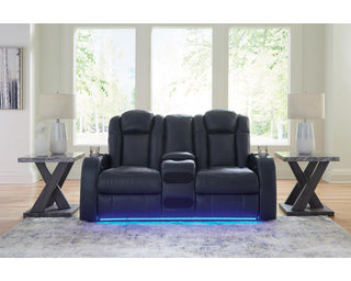 Fyne-Dyme Power Reclining Loveseat with Console