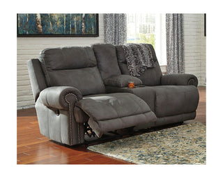 Austere Reclining Loveseat with Console