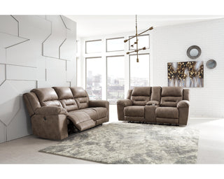 Stoneland Power Reclining Sofa and Loveseat