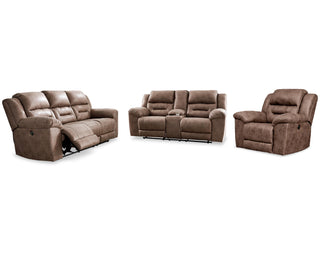 Stoneland Power Reclining Sofa, Loveseat and Recliner
