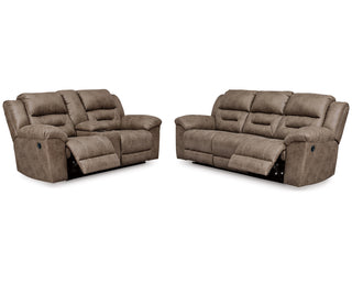 Stoneland Reclining Sofa and Power Reclining Loveseat