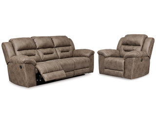 Stoneland Reclining Sofa and Power Recliner