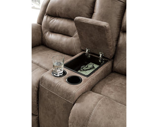 Stoneland Reclining Loveseat with Console
