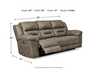 Stoneland Reclining Sofa and Power Reclining Loveseat