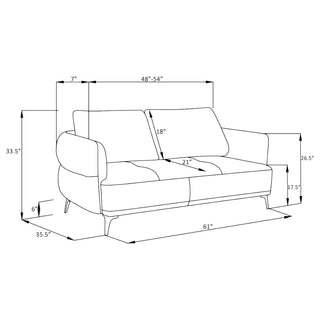 Lively 3-piece Chenille Upholstered Sofa Set Blue