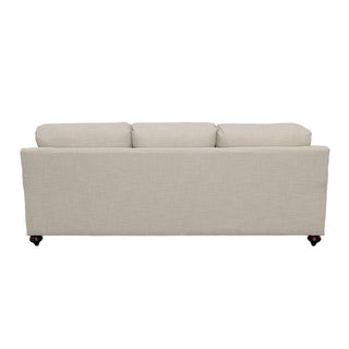 Glenn Upholstered English Arm Sofa Light Grey and Blue