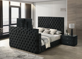 JOSEPHINE QUEEN FB W/TV LIFT BLACK