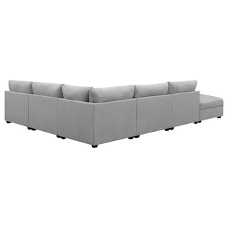 Cambria 6-piece Upholstered Modular Sectional Sofa Grey