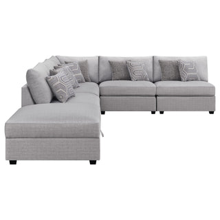 Cambria 6-piece Upholstered Modular Sectional Sofa Grey