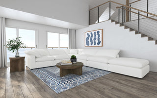 Raleigh 6-piece Boucle Upholstered Modular Sectional Ivory