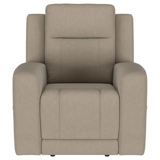 Brentwood 3-piece Upholstered Reclining Sofa Set Taupe