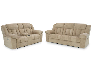 Tip-Off Power Reclining Sofa and Loveseat