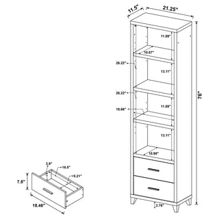 Lewes 4-piece 60-inch TV Entertainment Center Cappuccino