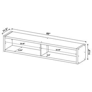 Lewes 4-piece 60-inch TV Entertainment Center Cappuccino