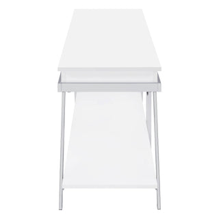 Marcia 1-drawer Wood 60-inch TV Stand White High Gloss