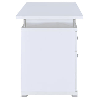 Tracy 55-inch 2-drawer Office Computer Desk White