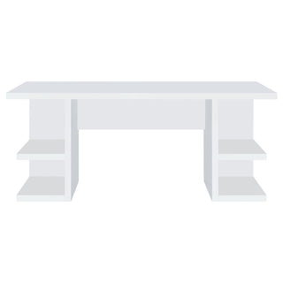 Alice 71-inch 4-shelf Engineered Wood Writing Desk White