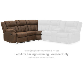 Trail Boys Left-Arm Facing Reclining Loveseat