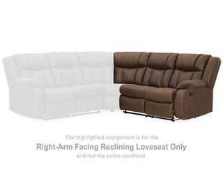 Trail Boys Right-Arm Facing Reclining Loveseat