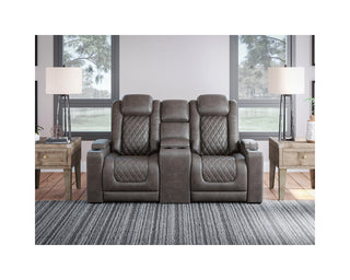 HyllMont Power Reclining Loveseat with Console