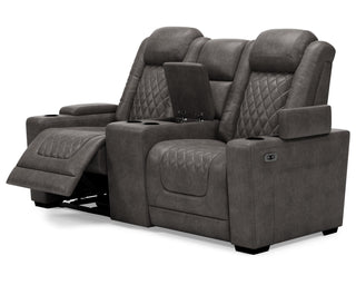 HyllMont Power Reclining Loveseat with Console