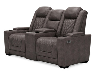 HyllMont Power Reclining Loveseat with Console