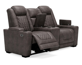 HyllMont Power Reclining Loveseat with Console