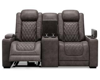 HyllMont Power Reclining Loveseat with Console