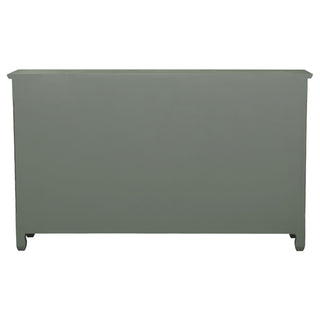 Madeline 3-drawer Scrollwork Accent Cabinet Antique Green