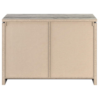 Enoch 2-door Engineered Wood Accent Cabinet Grey Driftwood