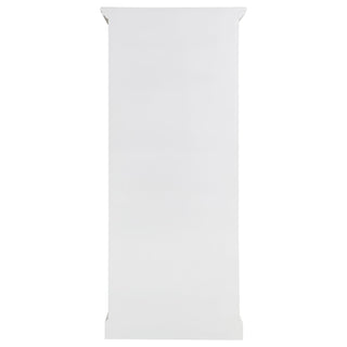 Tammi 2-door Wood Tall Cabinet Distressed White and Brown