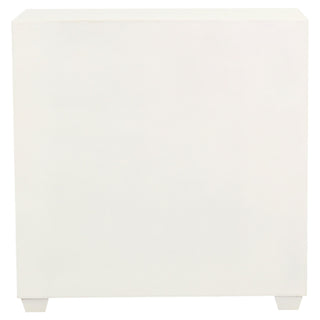 Belinda 2-door Storage Accent Cabinet White and Gold