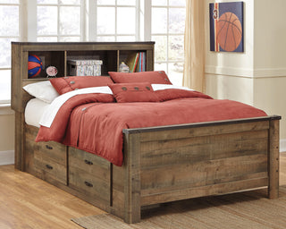 Trinell Full Panel Bed with 2 Storage Drawers