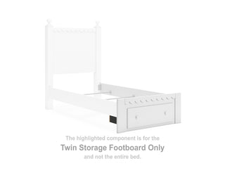 Mollviney Twin Storage Footboard