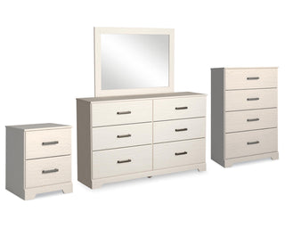 Stelsie Dresser, Mirror, Chest and Nightstand