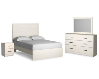 Stelsie Full Panel Bed, Dresser, Mirror and Nightstand