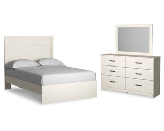Stelsie Full Panel Bed, Dresser and Mirror