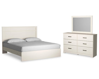 Stelsie King Panel Bed, Dresser and Mirror