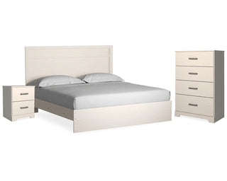Stelsie King Panel Bed, Chest and Nightstand